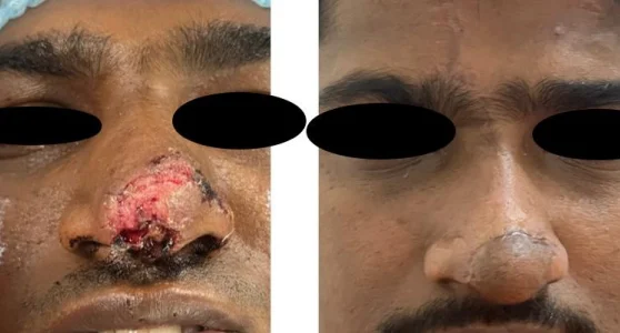 Traumatic nasal reconstruction